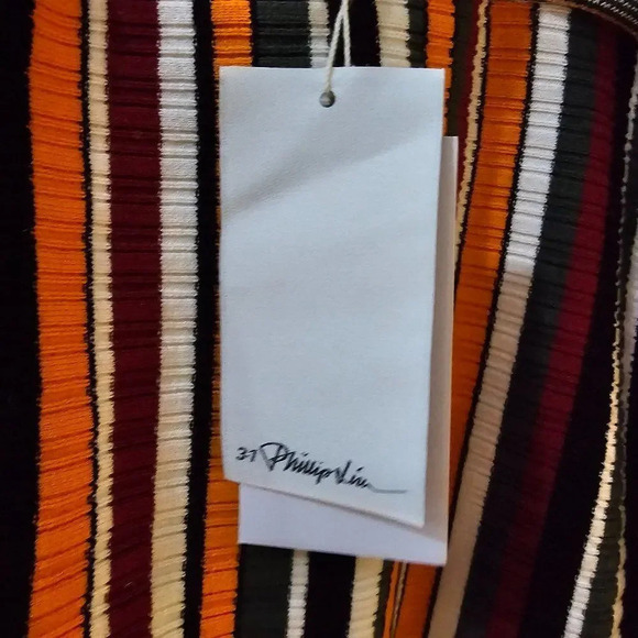 3.1 PHILLIP LIM striped ribbed-knit midi dress size Xsmall - Picture 8 of 11